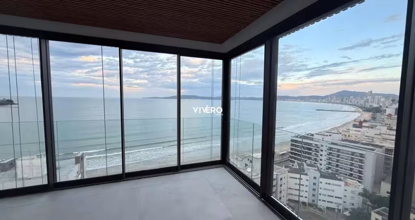 Apartamento exclusivo a 50 metros  do mar com 3 suíte em itapema