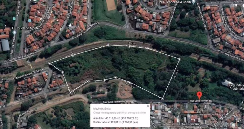 Terreno comercial à venda na Rua Júlio Fernandes, s/nº, Jardim São Pedro, Campinas