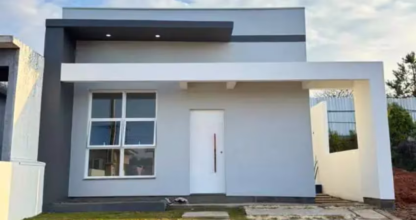 Casa à venda em gravataí, neópolis, com 3 quartos, com 80 m², condomínio residencial jardins do vale