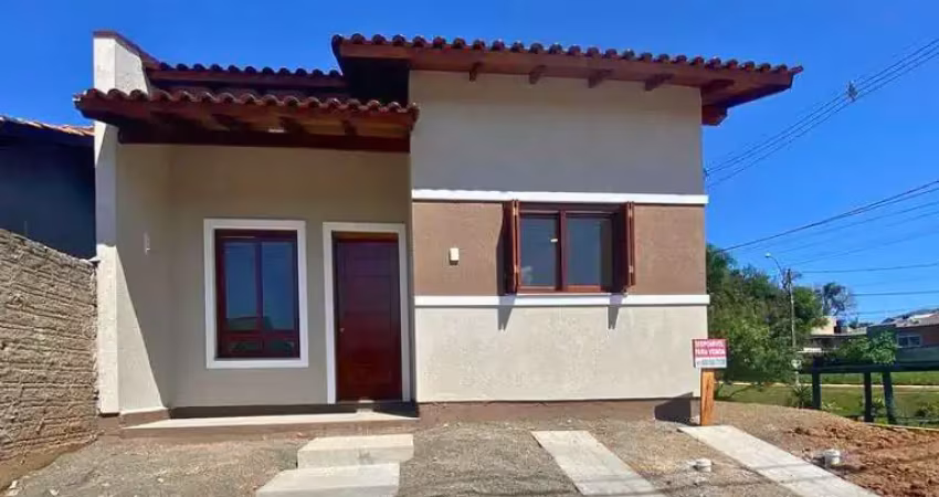Casa à venda em gravataí, neópolis, com 2 quartos, com 50 m², condomínio residencial jardins do vale