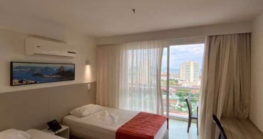 Atlântica Imóveis tem excelente flat com 1 dormitório para locação - Imbetiba - Macaé/RJ