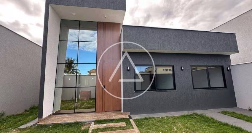 Casa moderna com área gourmet à venda por R$ 530.000 na Enseada das Gaivotas, Rio das Ostras/RJ