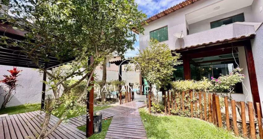 Casa linear de alto padrão à venda rio das ostras/rj 3 quartos suíte master com hidromassagem área gourmet