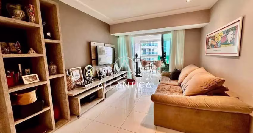 Atlântica imóveis tem excelente apartamento mobiliado para locação no bairro da glória, macaé/rj por r$ 4.500,00.