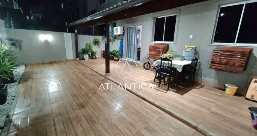 Atlântica imóveis tem excelente apartamento com excelente área privativa na granja dos cavaleiros, macaé/rj por r$ r$350.000,00.