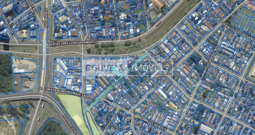 Terreno com 405,5 m², à venda por r$ 590.000 - cajuru, curitiba (pr) - pólo-lv5