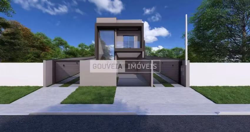 Sobrado com 3 dormitórios, 1 suíte, 122 m², à venda por r$ 739.000 - xaxim, curitiba (pr)