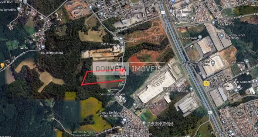 Área com 50.626 m², à venda por r$ 38.000.000 - cidade industrial, curitiba (pr)