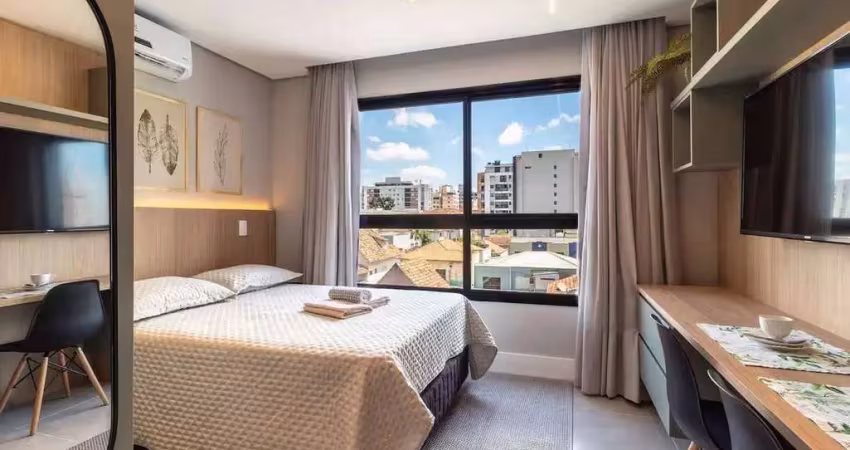 Studio com 1 dormitório, 32 m², à venda por r$ 330.000 - rebouças, curitiba (pr)