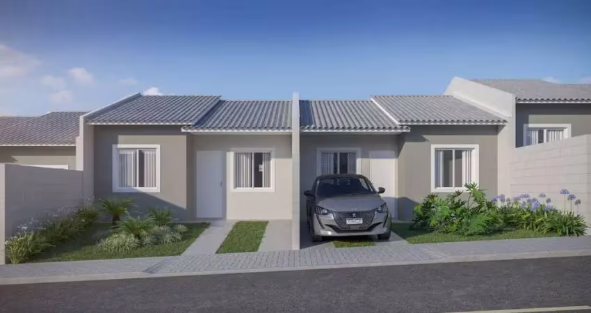 Casa 2q, 42 m², r$264.335 – entrega mar/2027 – iguaçu, fazenda rio grande (pr)