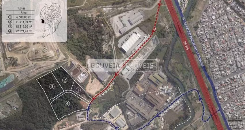 Área com 6.500 m², à venda por r$ 4.550.000 - cidade industrial, curitiba (pr) - zi