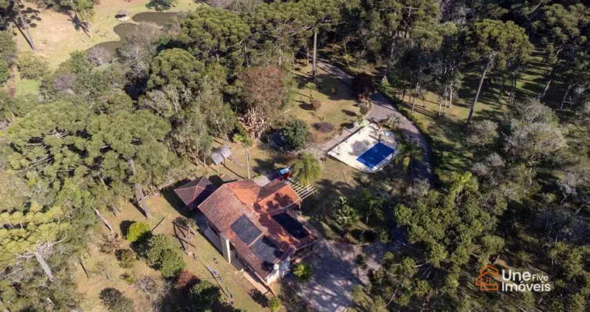 Chácara com 4 dormitórios à venda, 45 m² por r$ 3.495.000 - campo do meio - campo largo/pr