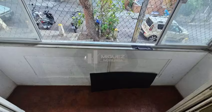 Cód 19789 - rua conde de bonfim - apartamento com 2 quartos com dependência - 1 vaga de garagem