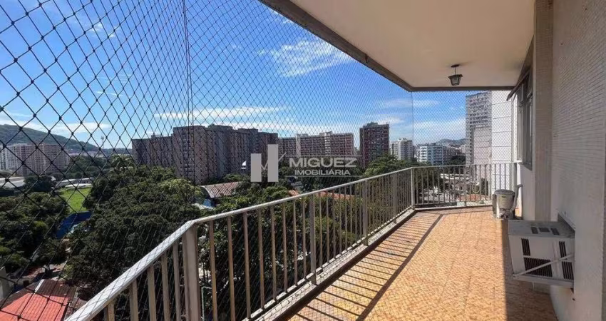 A VENDA APARTAMENTO NO GRAJAU, PRAÇA VERDUN, VARANDA COM VISTA PANORÂMICA, 3 QUARTOS COM SUÍTE, RUA BARÃO DE MESQUITA
