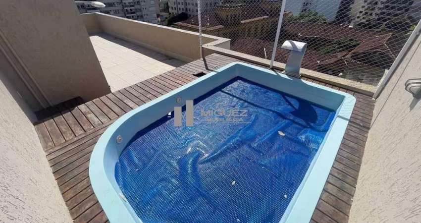 Cobertura duplex à venda no Condomínio Focus! Varanda, 3 quartos, suíte, copa cozinha, dependências, terraço gourmet com piscina! São 2 vagas! Prédio com infra estrutura e porteiro 24 horas! Rua Mariz