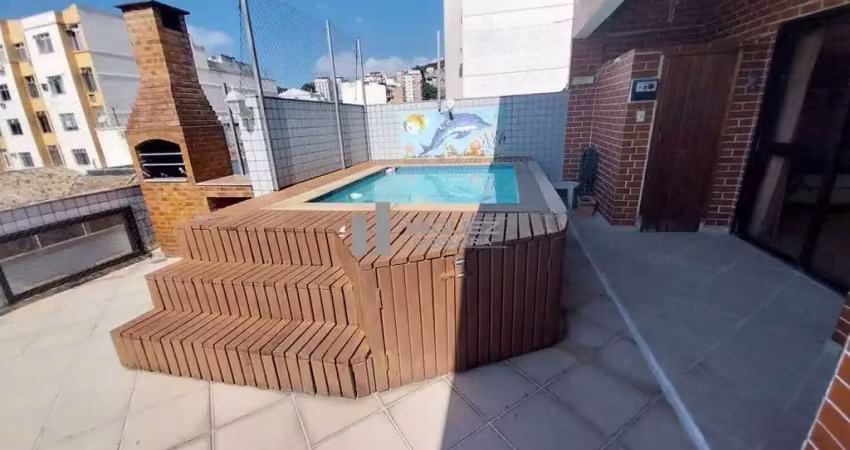 Rua professor gabizo - praça afonso pena - cobertura com 3 quartos sendo 2 suítes, piscina, churrasqueira e vaga na escritura código 22585
