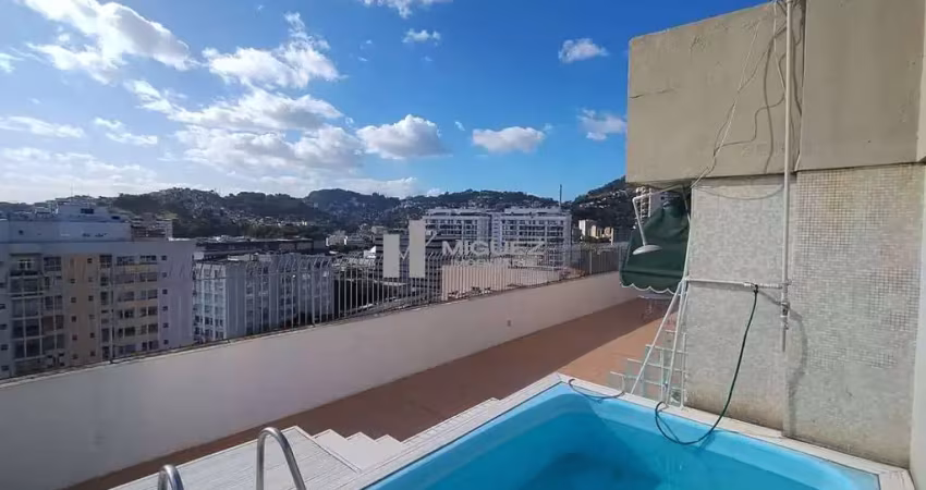 Cobertura linear à venda espetacular, tijuca.  4 quartos, 2 vagas, terraço. código 22580