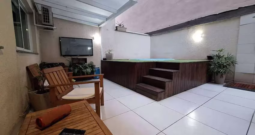 Apartamento garden à venda, rua ferreira pontes. 2 quartos sendo 1 suíte, área externa com piscina e churrasqueira e vaga na escritura. código 22779