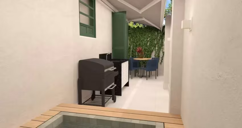 Garden a venda rua décio vilares - bairro peixoto - copacabana - sala, quarto, área externa com piscina e deck - 55m² -  código 20670