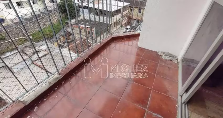 Apartamento com varanda, sala, 2 quartos, vila isabel - rio de janeiro - código 10627 - vila isabel