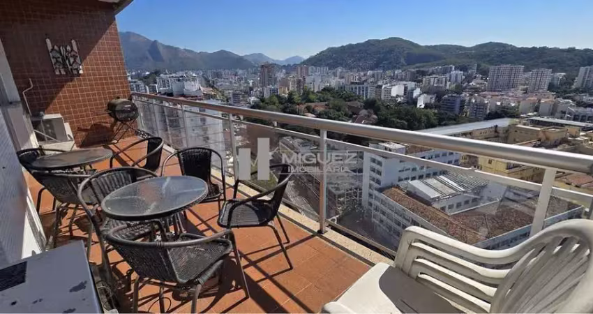 Apartamento a venda, rua dona zulmira - tijuca. varanda, vista livre, 3 quartos, 1 suíte, 2 vagas na escritura. 140 m². condominio com infra completa.