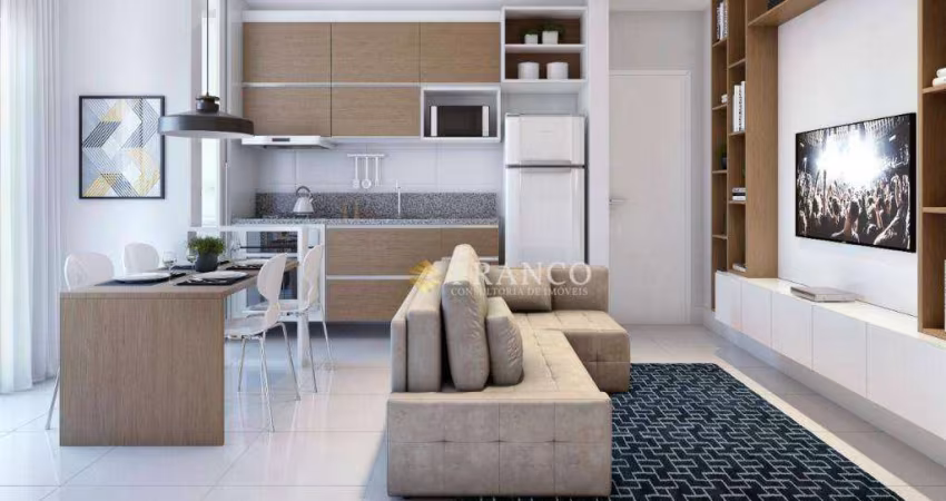 Apartamento com 2 dormitórios à venda, 50,86m² - Chácara do Visconde - Taubaté/SP