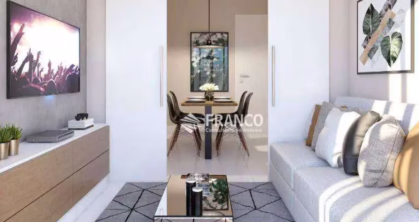 Apartamento com 2 dormitórios à venda, 48,32m² - Chácara do Visconde - Taubaté/SP