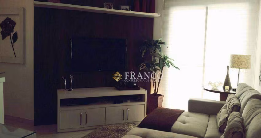 Apartamento mobiliado com 2 dormitórios para alugar, 63 m² - Barranco - Taubaté/SP