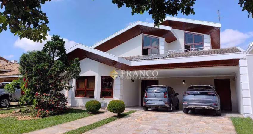 Sobrado com 3 dormitórios à venda, 270 m² - condomínio taubaté village - taubaté/sp
