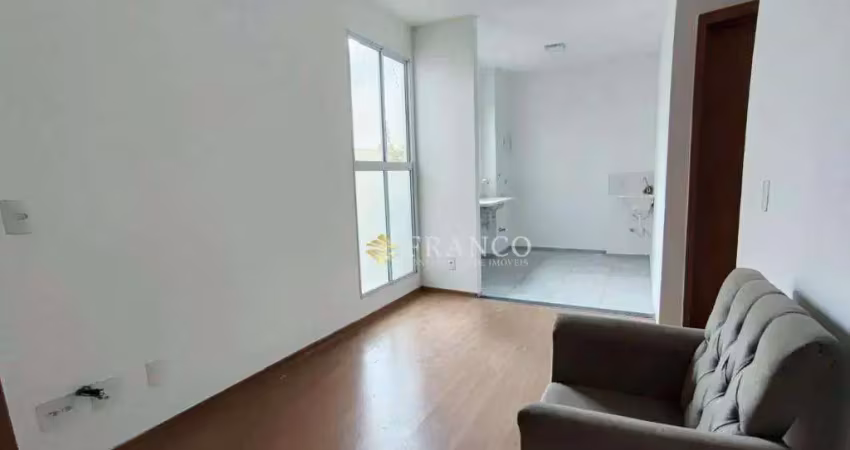 Apartamento com 2 dormitórios à venda, 40,82m² - jardim bela vista - taubaté/sp