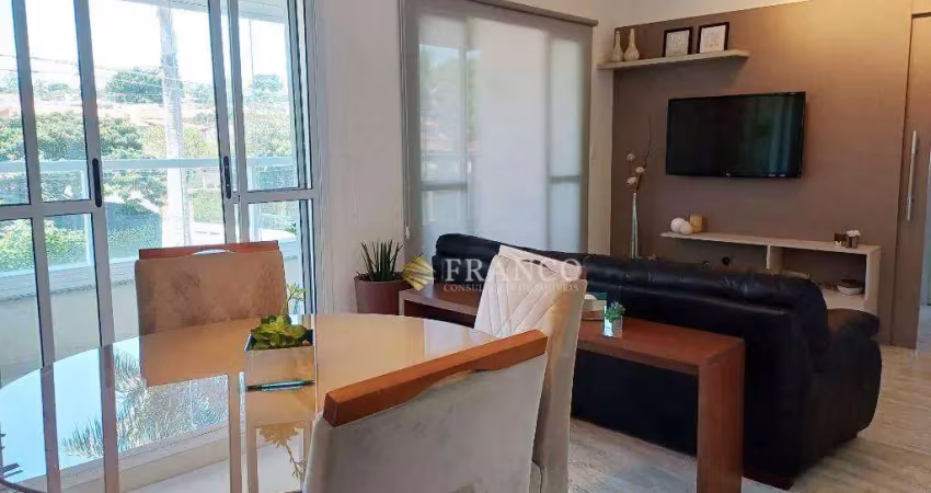 Apartamento com 2 dormitórios à venda, 75 m² - edifício camburi - taubaté/sp
