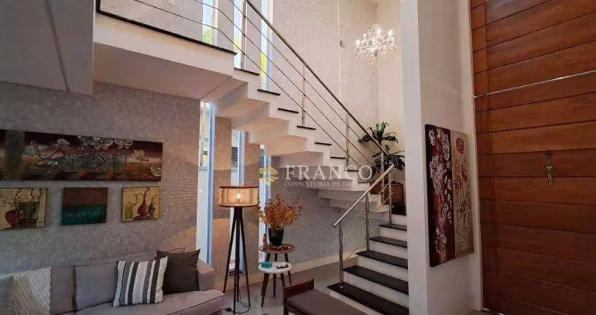 Sobrado com 3 dormitórios à venda, 270 m² - condomínio residencial green park - taubaté/sp