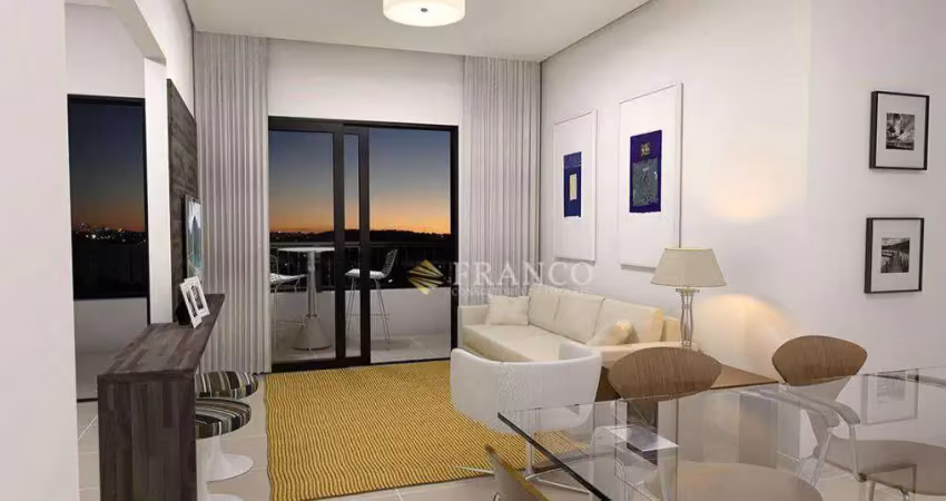 Apartamento com 2 dormitórios à venda, 70,77m² - barranco - taubaté/sp