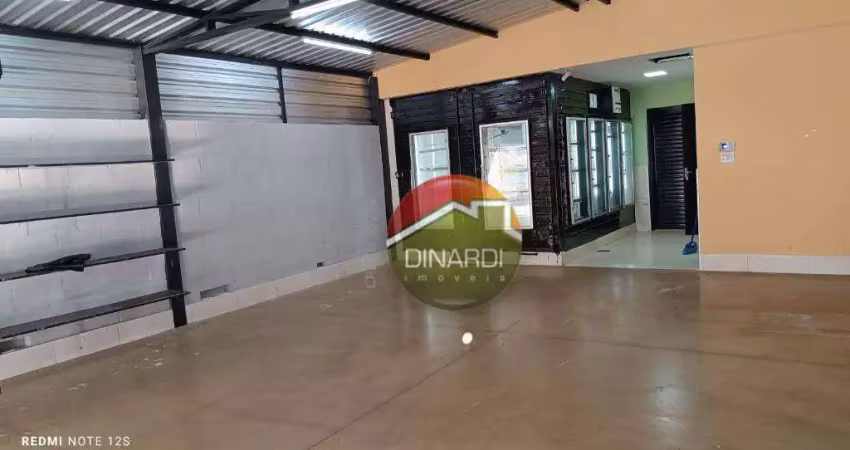 Salão para alugar, 170 m² por r$ 7.470,01/mês - jardim irajá - ribeirão preto/sp