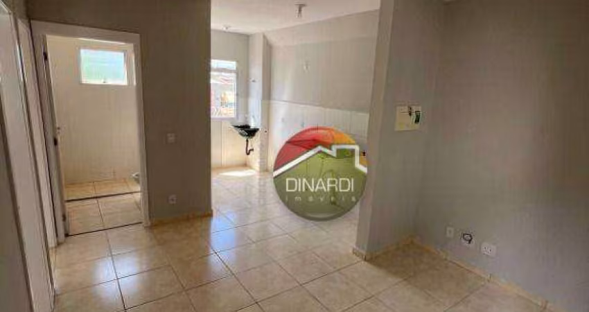 Apartamento com 2 dormitórios à venda, 45 m² por r$ 140.000,00 - ipiranga - ribeirão preto/sp