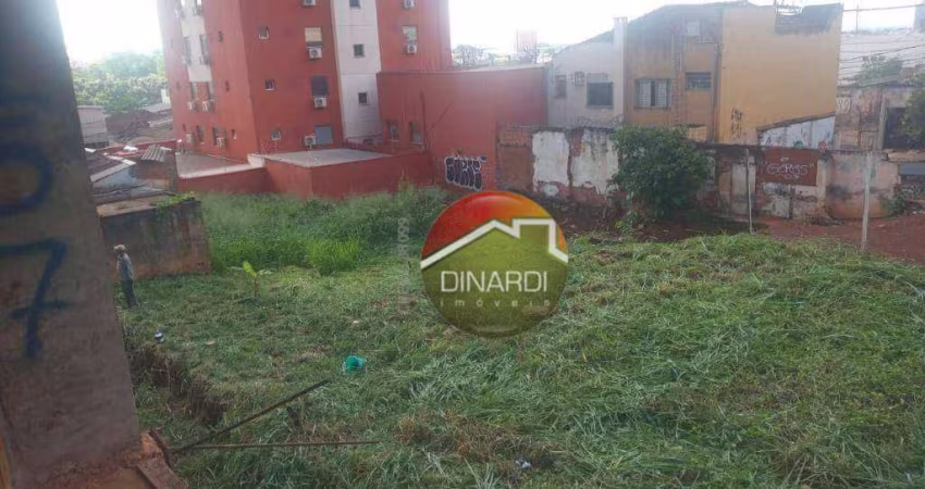 Terreno à venda, 446 m² por R$ 800.000,00 - Centro - Ribeirão Preto/SP