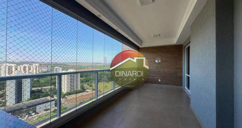 Apartamento com 3 dormitórios para alugar, 172 m² por R$ 7.445,00/mês - Nova Aliança - Ribeirão Preto/SP