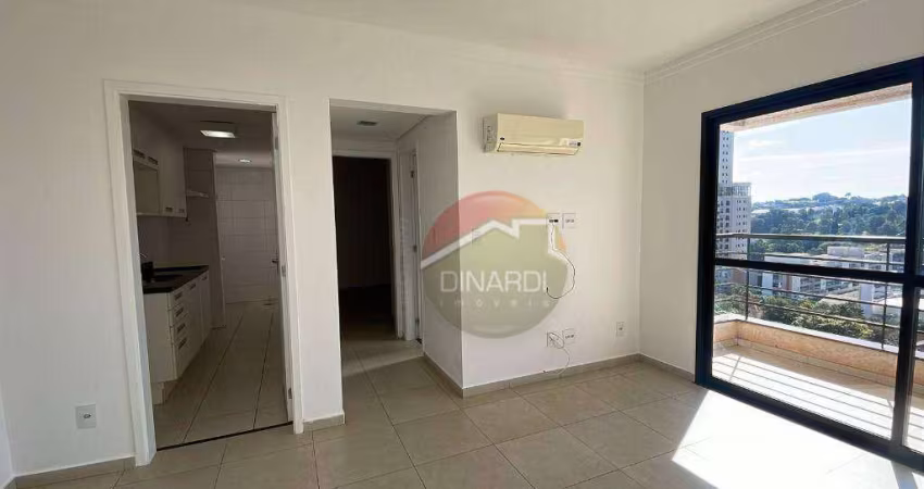 Apartamento com 1 dormitório para alugar, 45 m² por R$ 2.225,50/mês - Jardim Botânico - Ribeirão Preto/SP