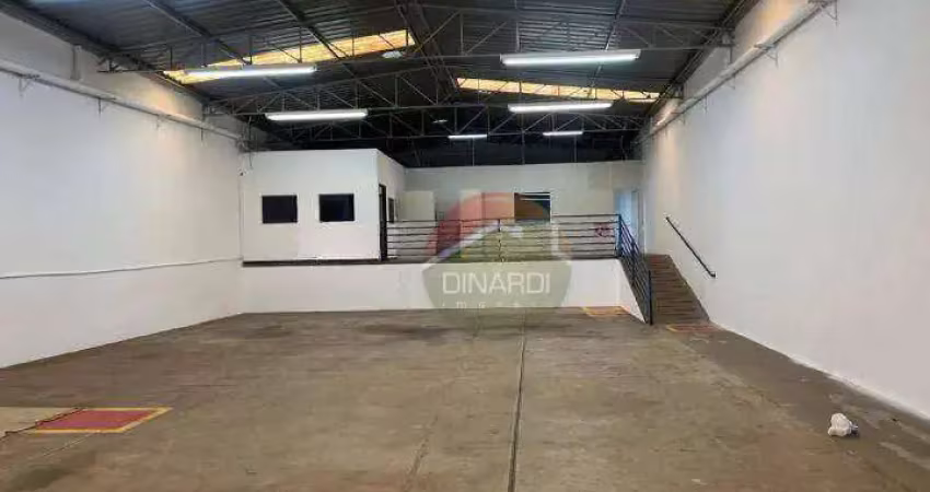 Galpão para alugar, 396 m² por r$ 11.155,00/mês - residencial e comercial palmares - ribeirão preto/sp