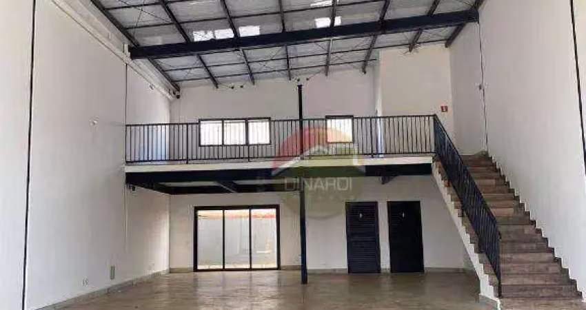 Galpão para alugar, 256 m² por r$ 8.068/mês - jardim sumaré - ribeirão preto/sp