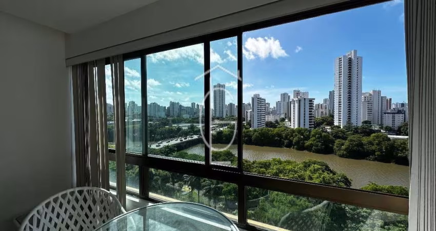 LINDO FLAT MOBILIADO COM VISTA PARA O RIO NA AV. BEIRA RIO