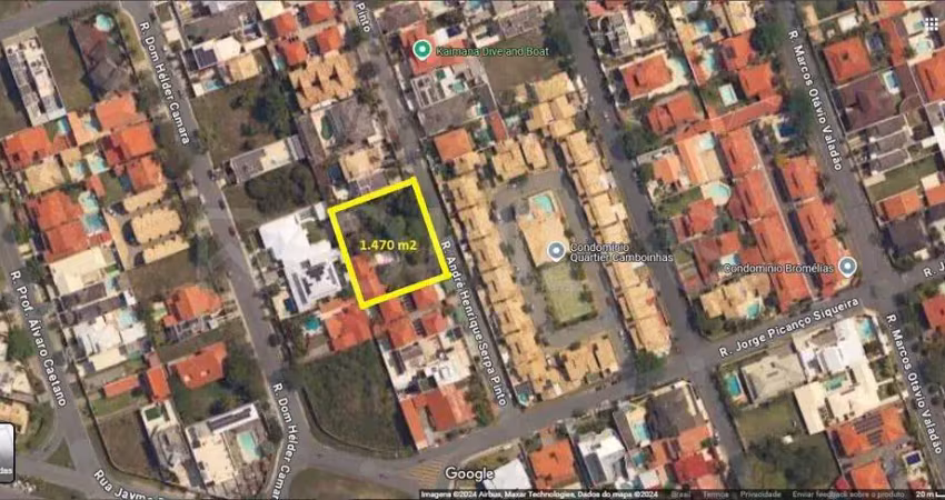 Terreno de 1.470m² à venda em camboinhas, niterói/rj