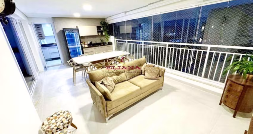 Lindo apartamento todo mobiliado para aluguel, com 136 metros, no Jerivás, Vila Anastácio, São Paulo