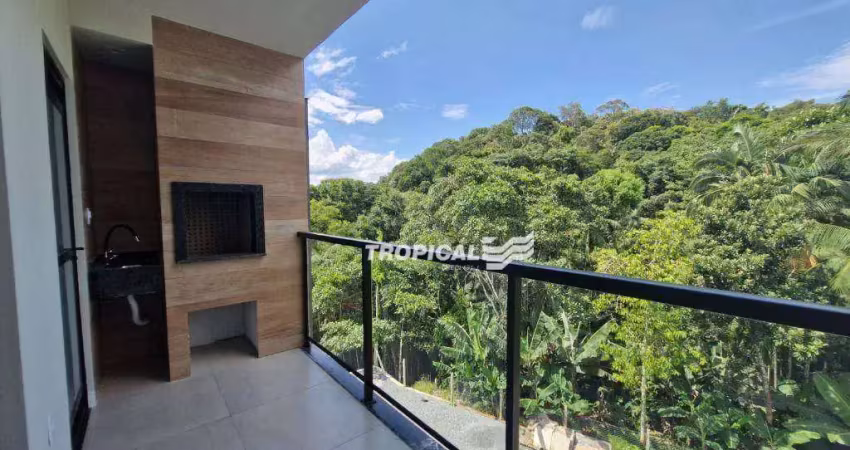 Apartamento com 2 dormitórios para alugar, 60 m² por r$ 2.255,00/mês - itoupava norte - blumenau/sc