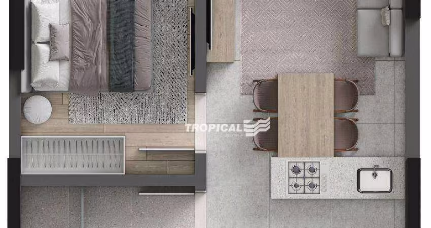 Studio com 1 dormitório à venda, 31 m² por R$ 261.000,00 - Vorstadt - Blumenau/SC