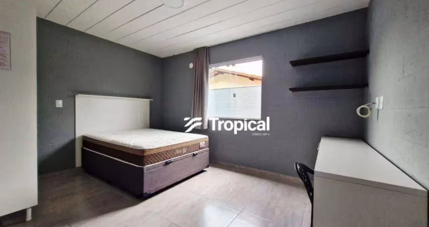 Apartamento com 1 dormitório para alugar, 28 m² por r$ 1.625,00/mês - água verde - blumenau/sc