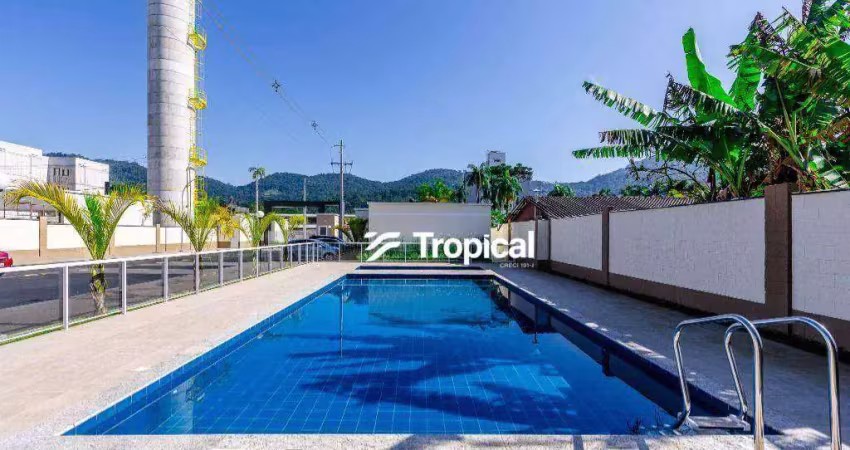 Apartamento com 2 dormitórios à venda, 38 m² por r$ 230.000,00 - itoupava central - blumenau/sc