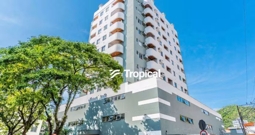 Apartamento com 1 dormitório para alugar, 45 m² por r$ 1.875,00/mês - victor konder - blumenau/sc