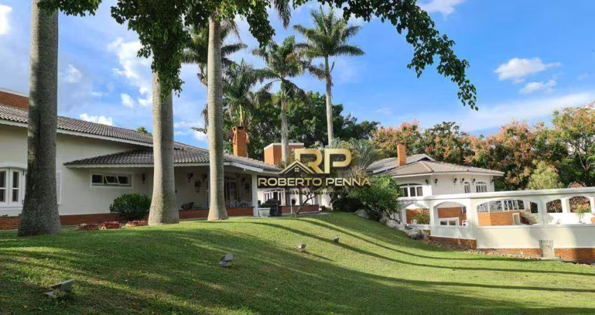 Casa com 6 dormitórios, 1200 m² - venda por R$ 8.200.000 ou aluguel por R$ 27.300/mês - Condomínio Village Sans Souci - Valinhos