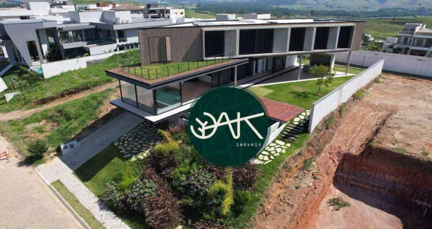 Casa com 5 dormitórios à venda, 835 m² por r$ 7.900.000,00 - condomínio reserva do paratehy - são josé dos campos/sp